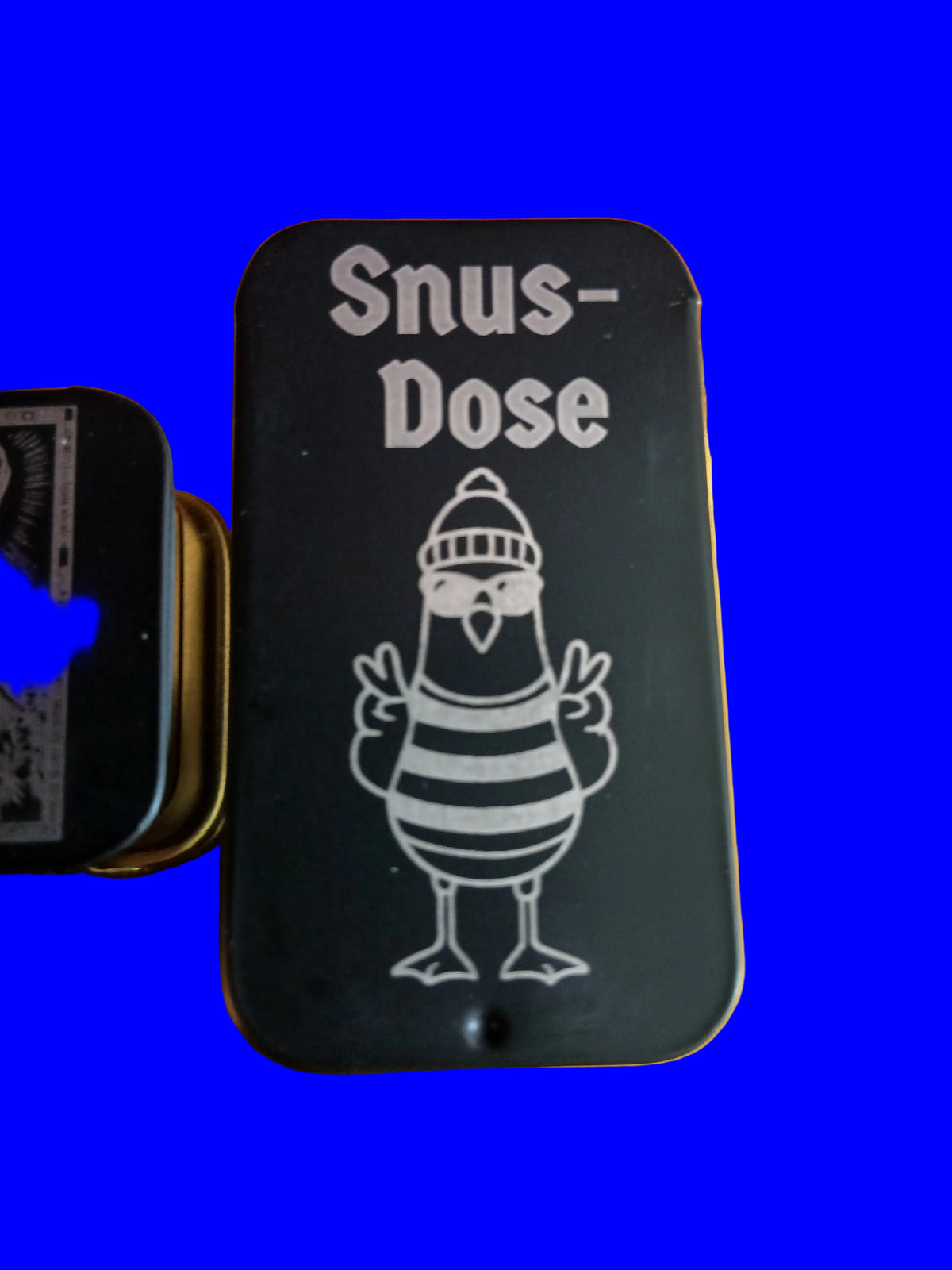 Snus-Dose Rechteckig 60x30mm Schwarz