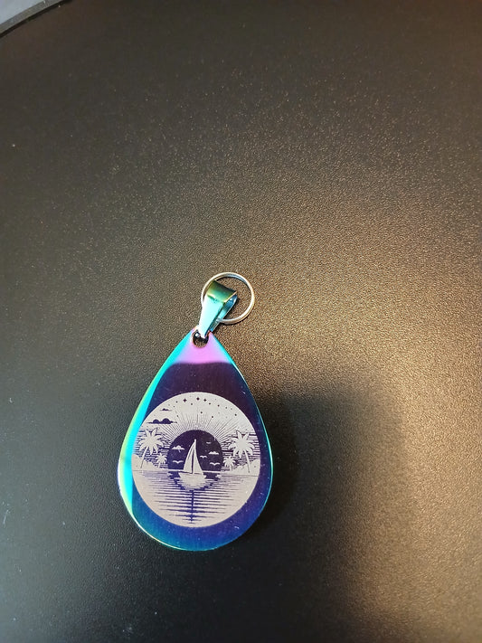 Edelstahlanhänger Mehrfarbig