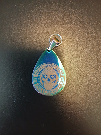 Edelstahlanhänger Mehrfarbig