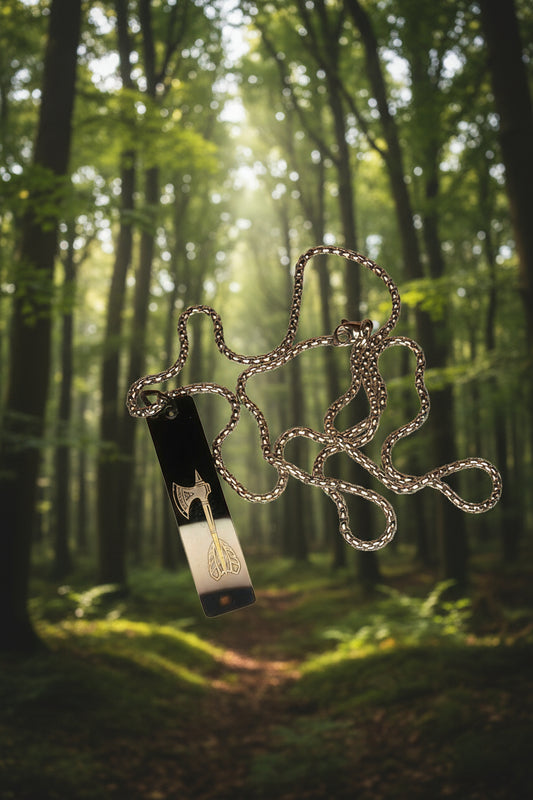 Edelstahl Kettenanhänger mit Kette