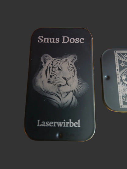 Snus-Dose Rechteckig 60x30mm Schwarz
