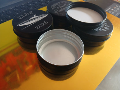 Alu-Dose Rund 65mm Schwarz mit Schraubdeckel